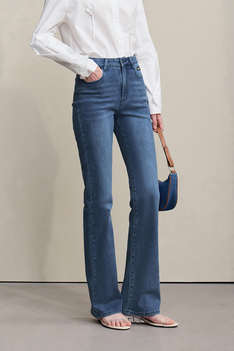 Slim Fit Flared Jeans