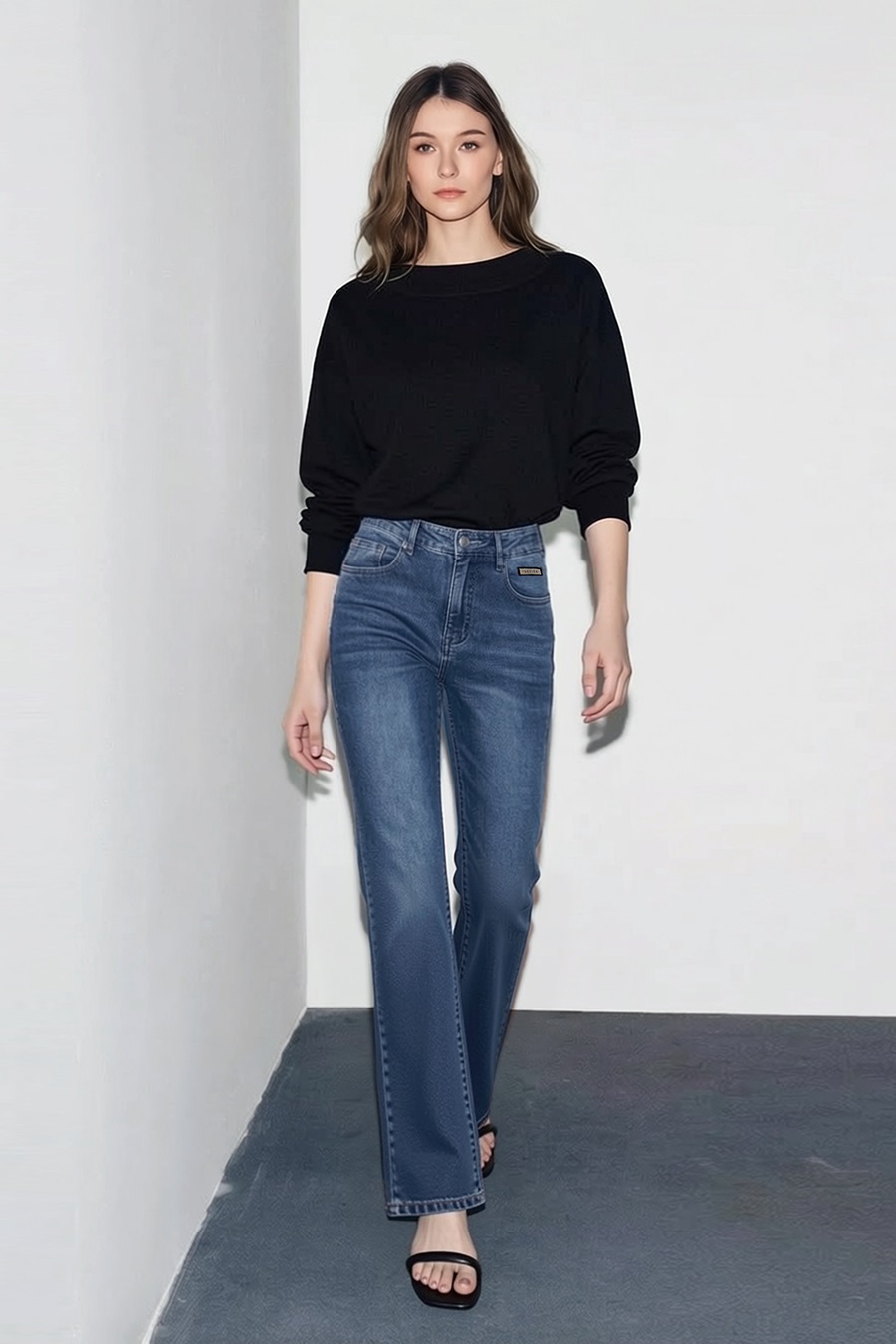 Slim Fit Flared Jeans