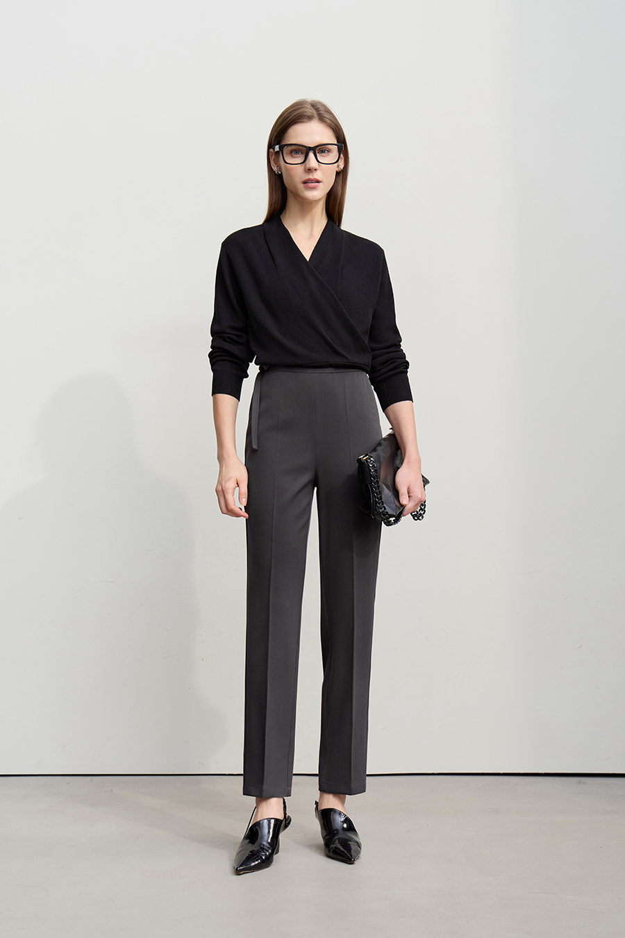 Drawstring casual pants|AMII