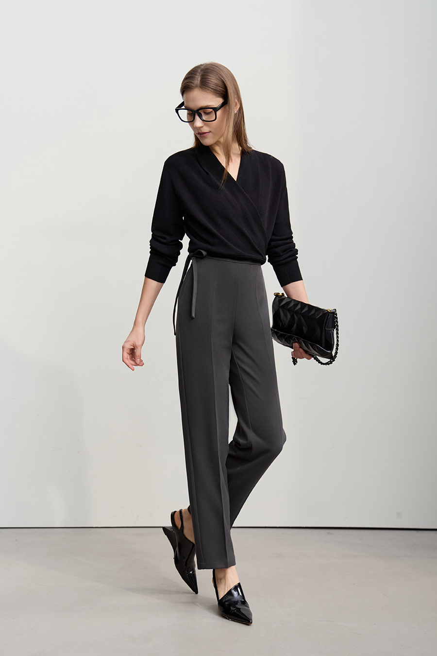 Drawstring casual pants|AMII