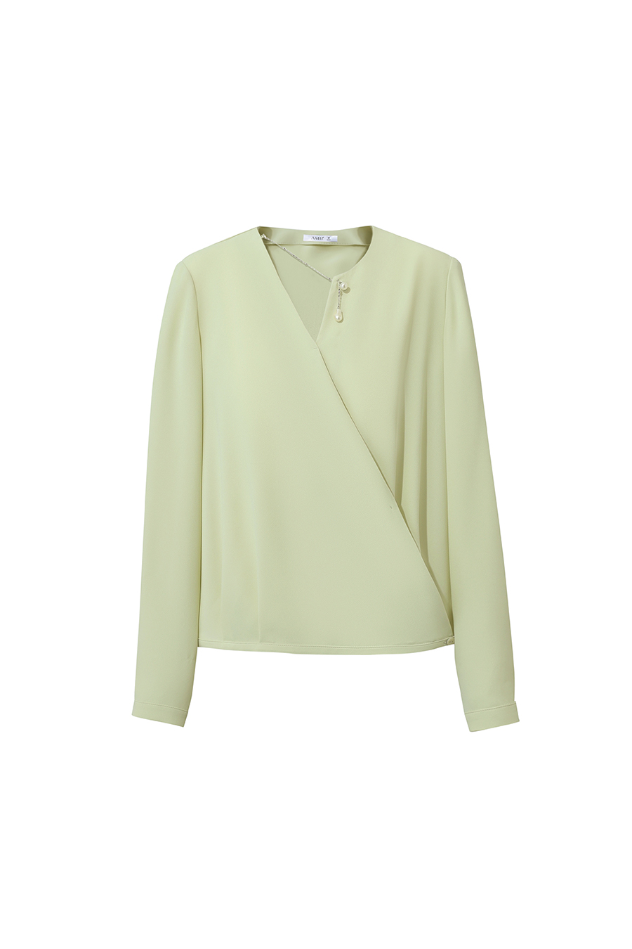 Asymmetric Neck Chiffon Top