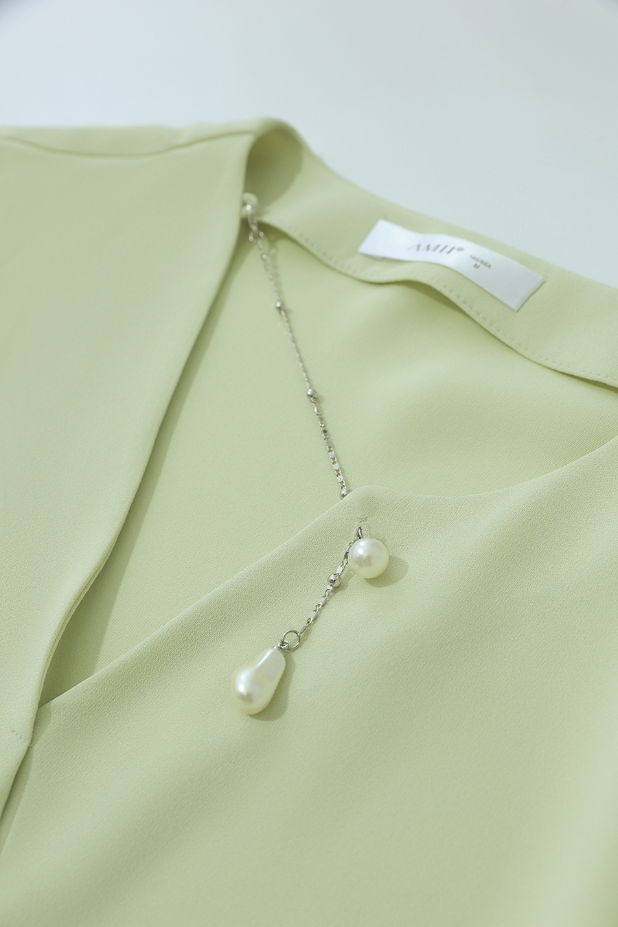 Asymmetric Neck Chiffon Top