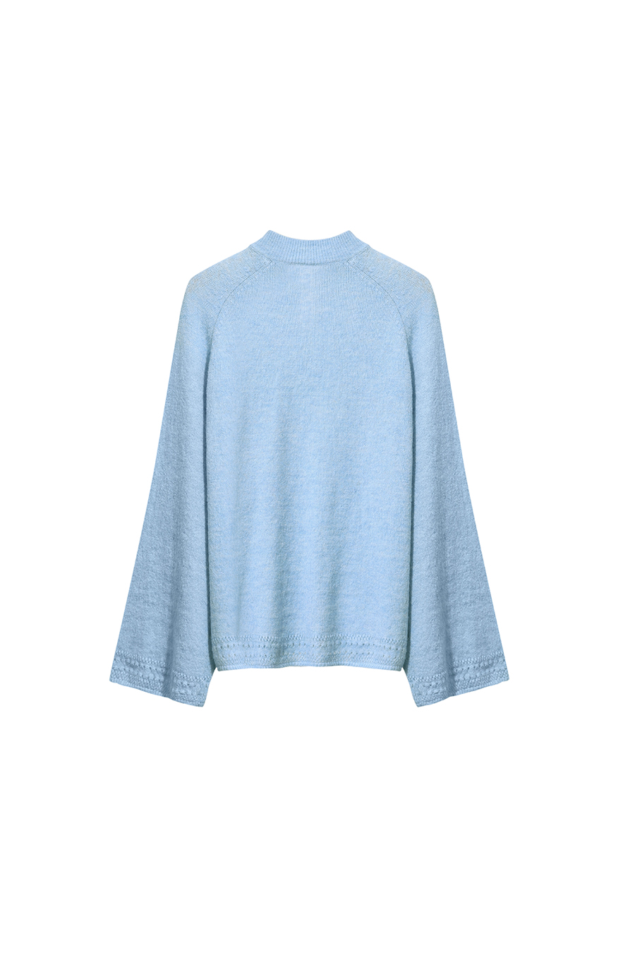 Elegant Cutout Mock Neck Knit Top