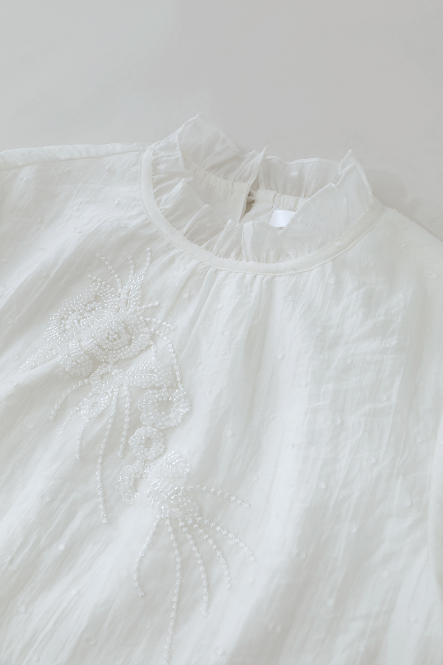 Lyocell Ruffle Trim Dress