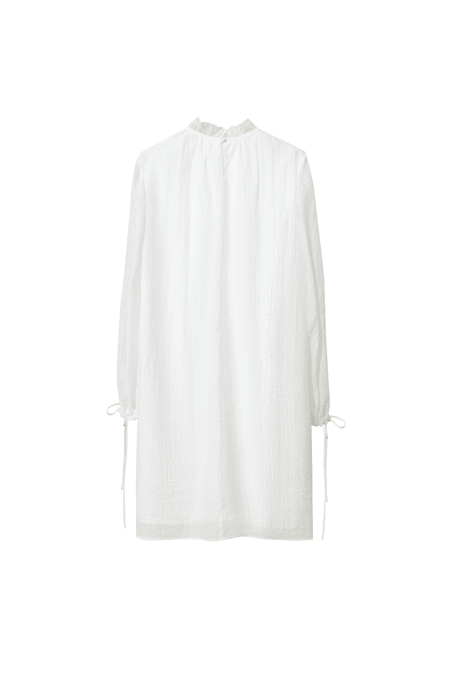 Lyocell Ruffle Trim Dress