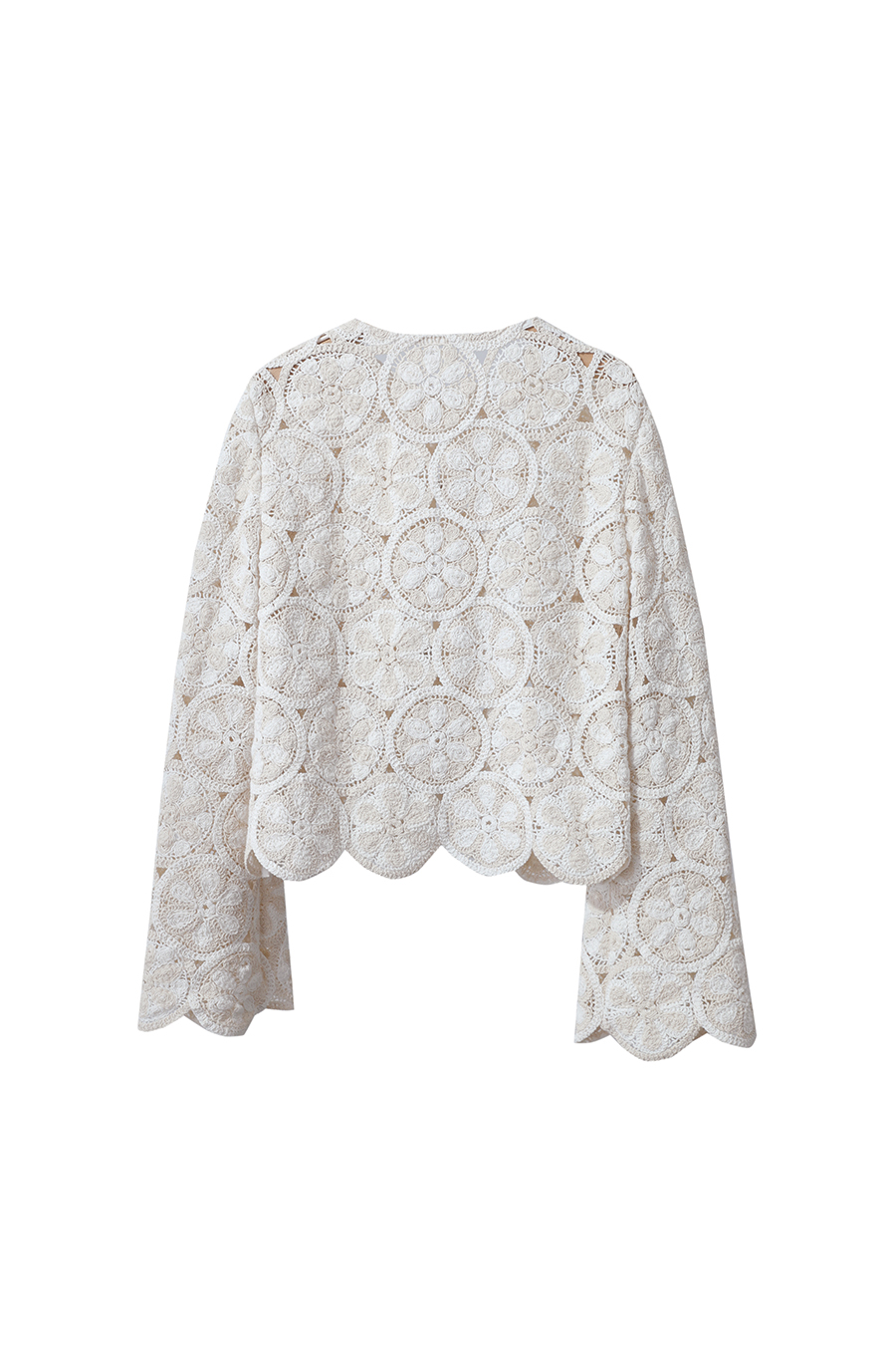 Crochet Lace Cropped Cardigan