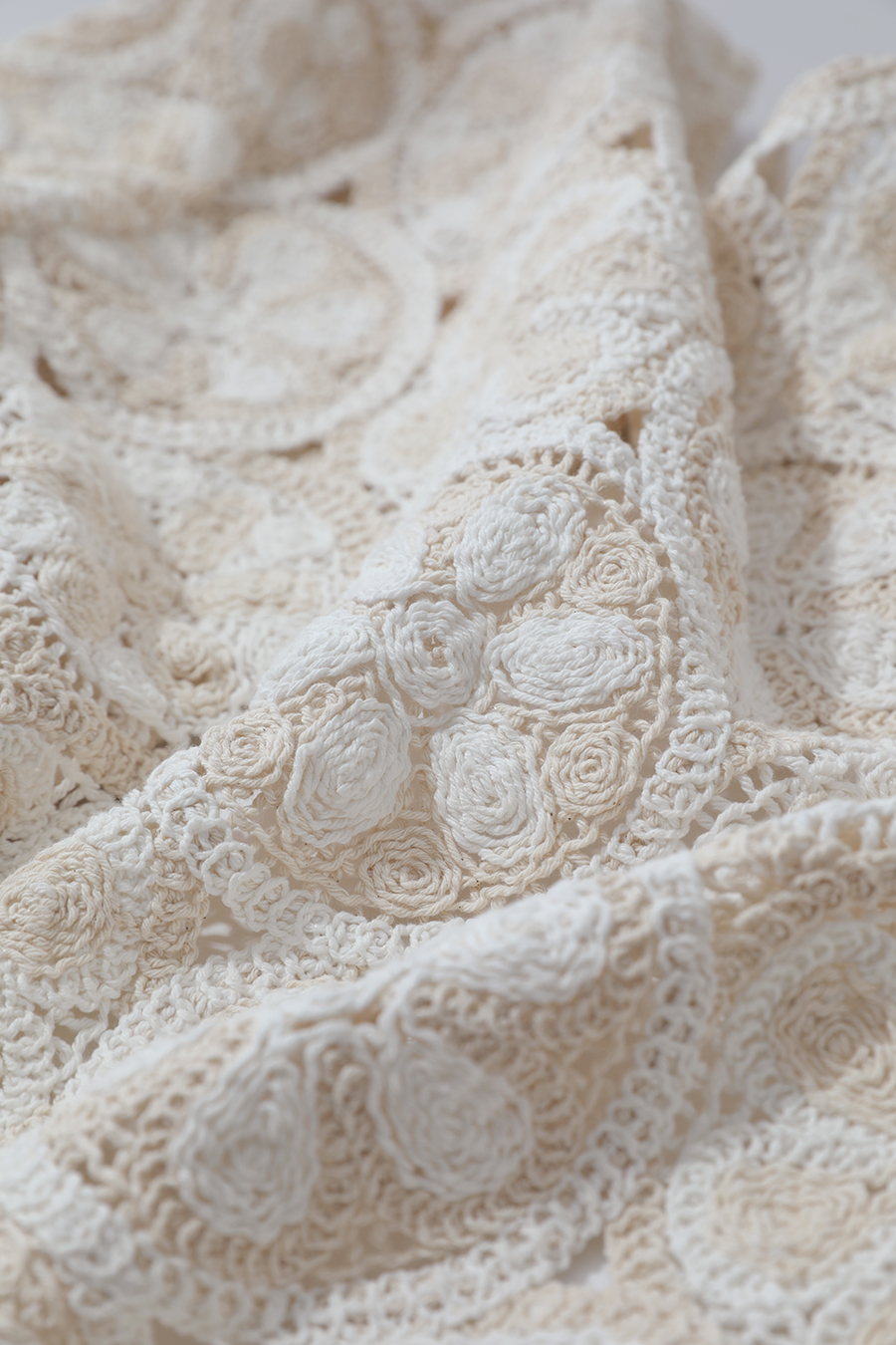 Crochet Lace Cropped Cardigan