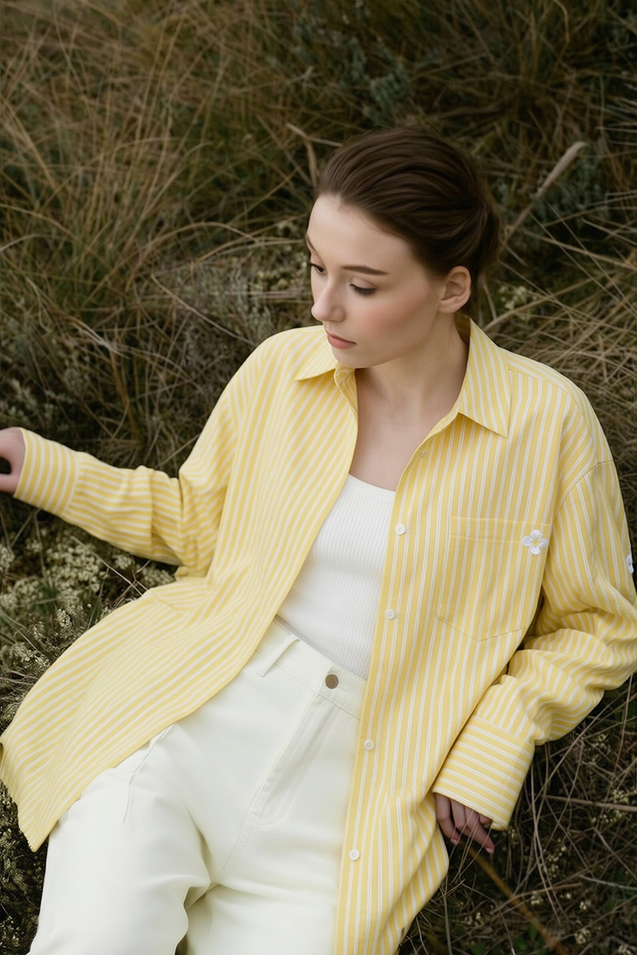 Lapel Striped Shirt