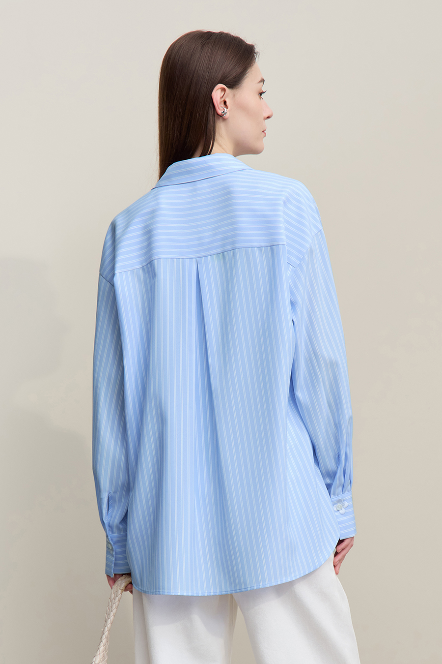 Lapel Striped Shirt