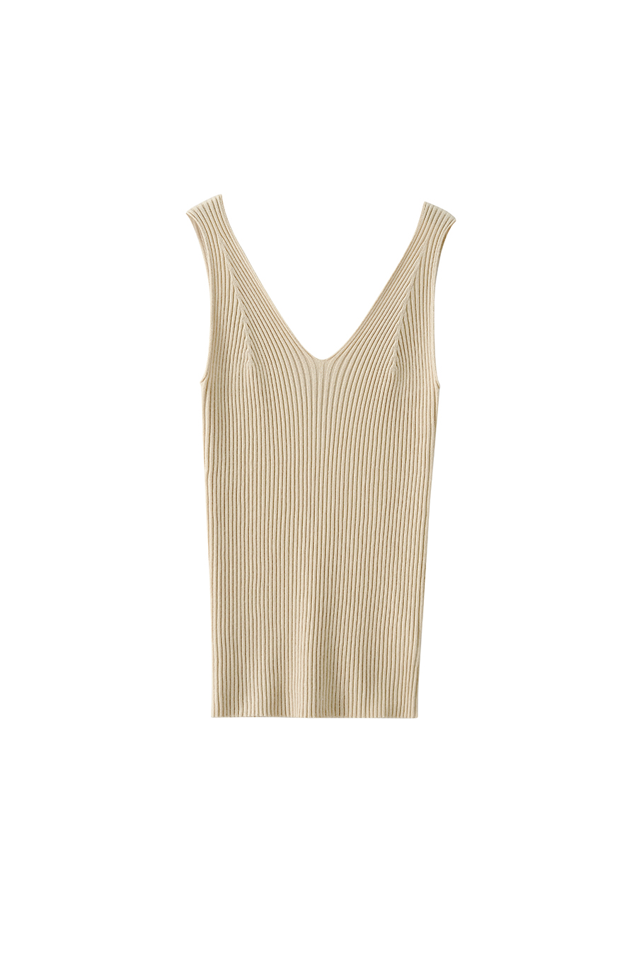 V-neck knit camisole|AMII