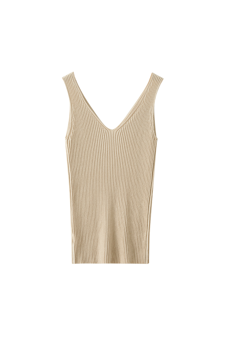 V-neck knit camisole|AMII