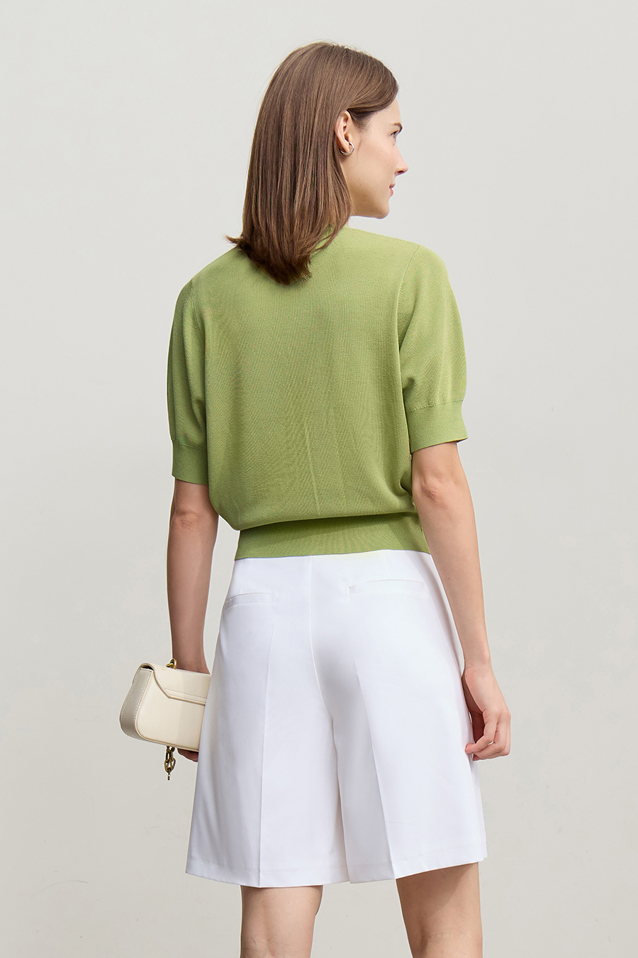 Chanel-Style Short Sleeve Knit Cardigan|AMII-AMII.com