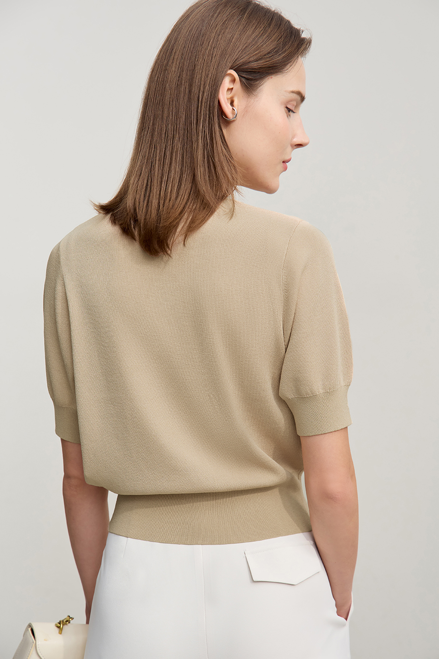 Chanel-Style Short Sleeve Knit Cardigan|AMII-AMII.com