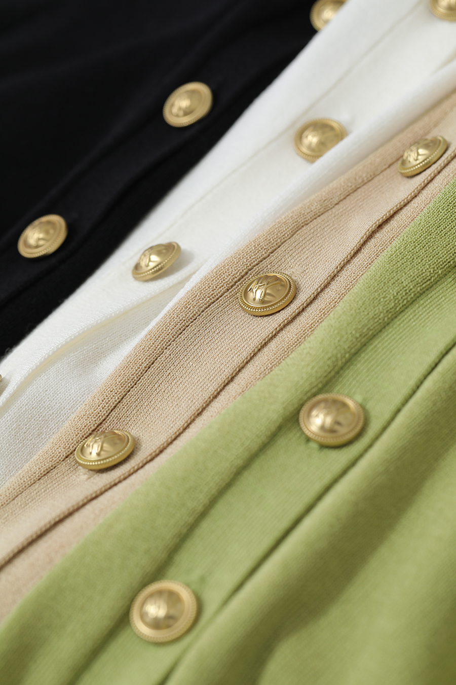 Chanel-Style Short Sleeve Knit Cardigan|AMII-AMII.com