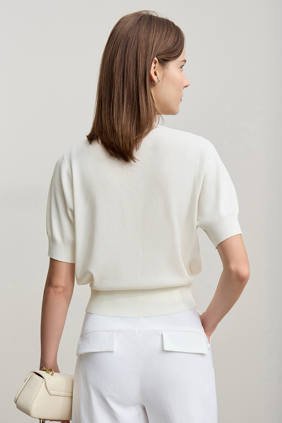 Chanel-Style Short Sleeve Knit Cardigan|AMII-AMII.com