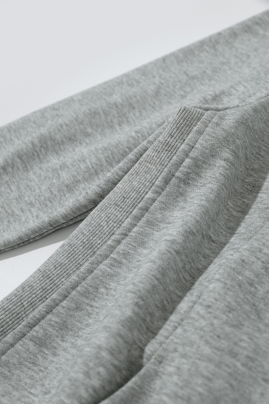 Rib Spliced Zipper Jacket|AMII