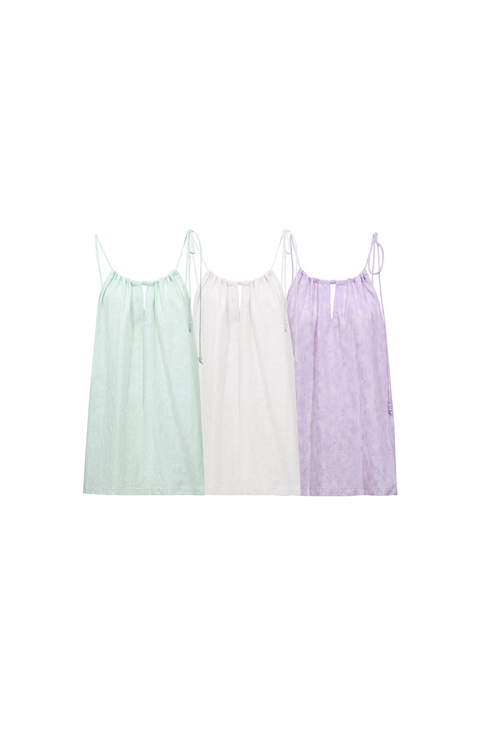 Tie Jacquard Camisole Top