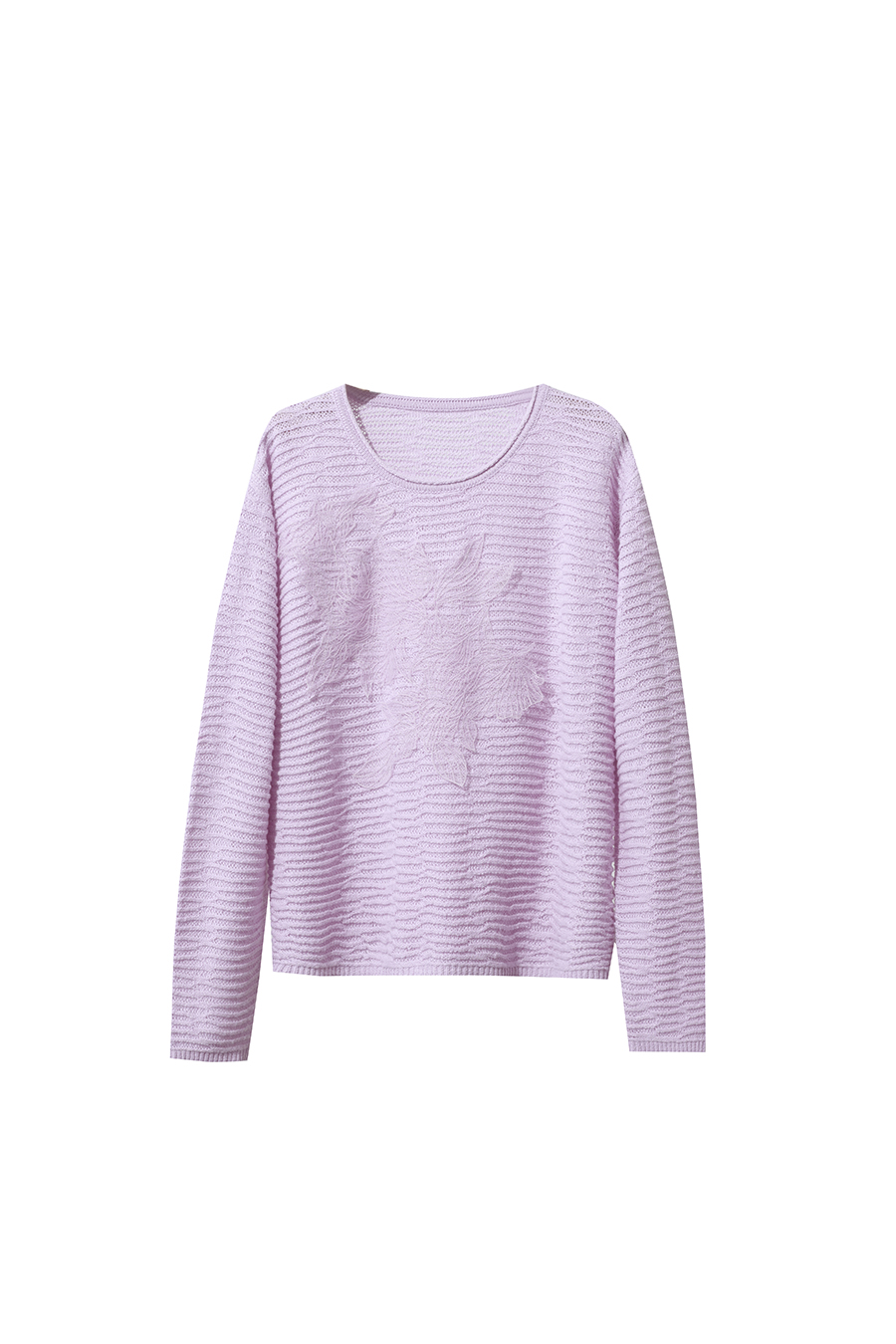 Lace Spliced Knitted Sweater