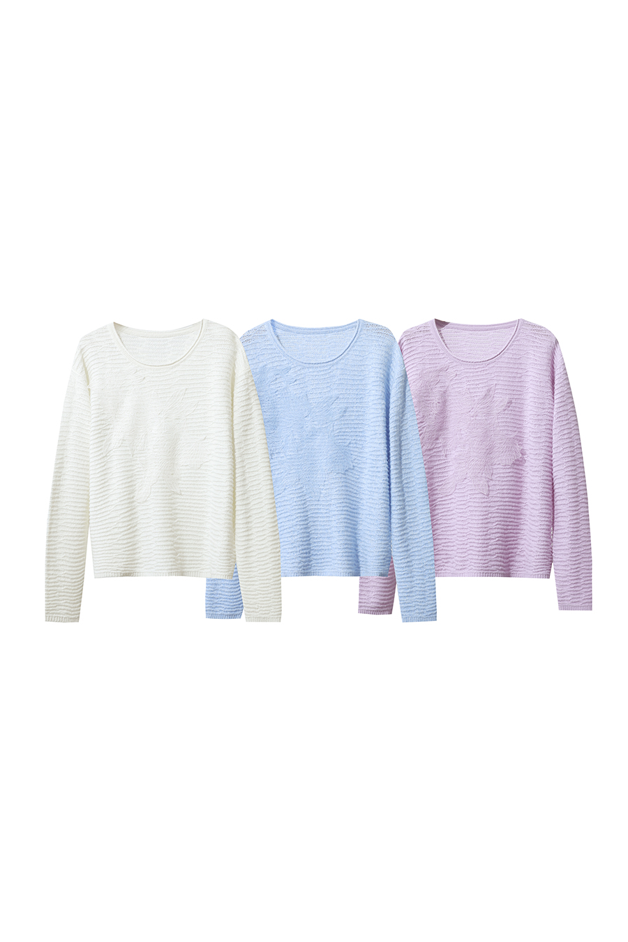 Lace Spliced Knitted Sweater