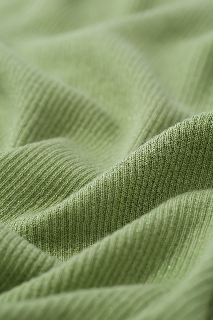 Mid-Sleeve Half-Placket Knitted Sweater