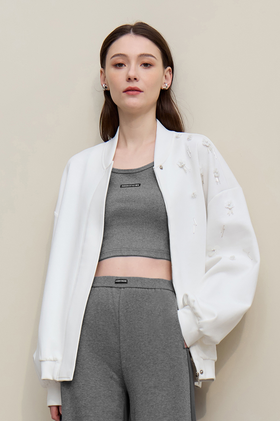 Woven Label Decor Camisole|AMII