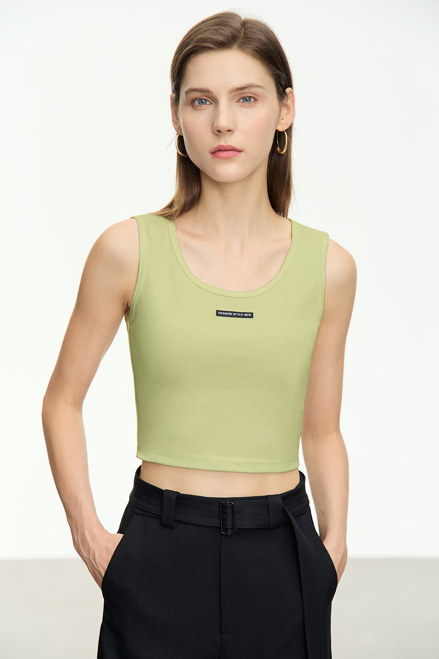 Woven Label Decor Camisole|AMII