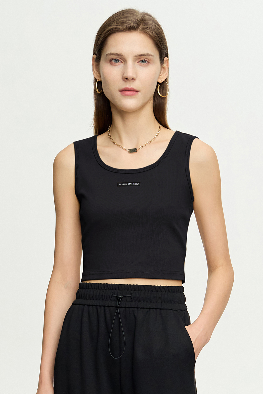 Woven Label Decor Camisole|AMII