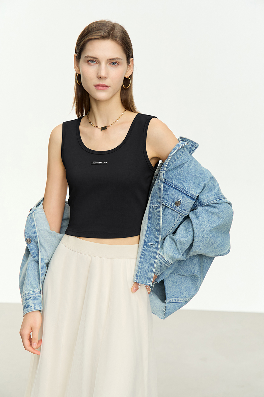 Woven Label Decor Camisole|AMII