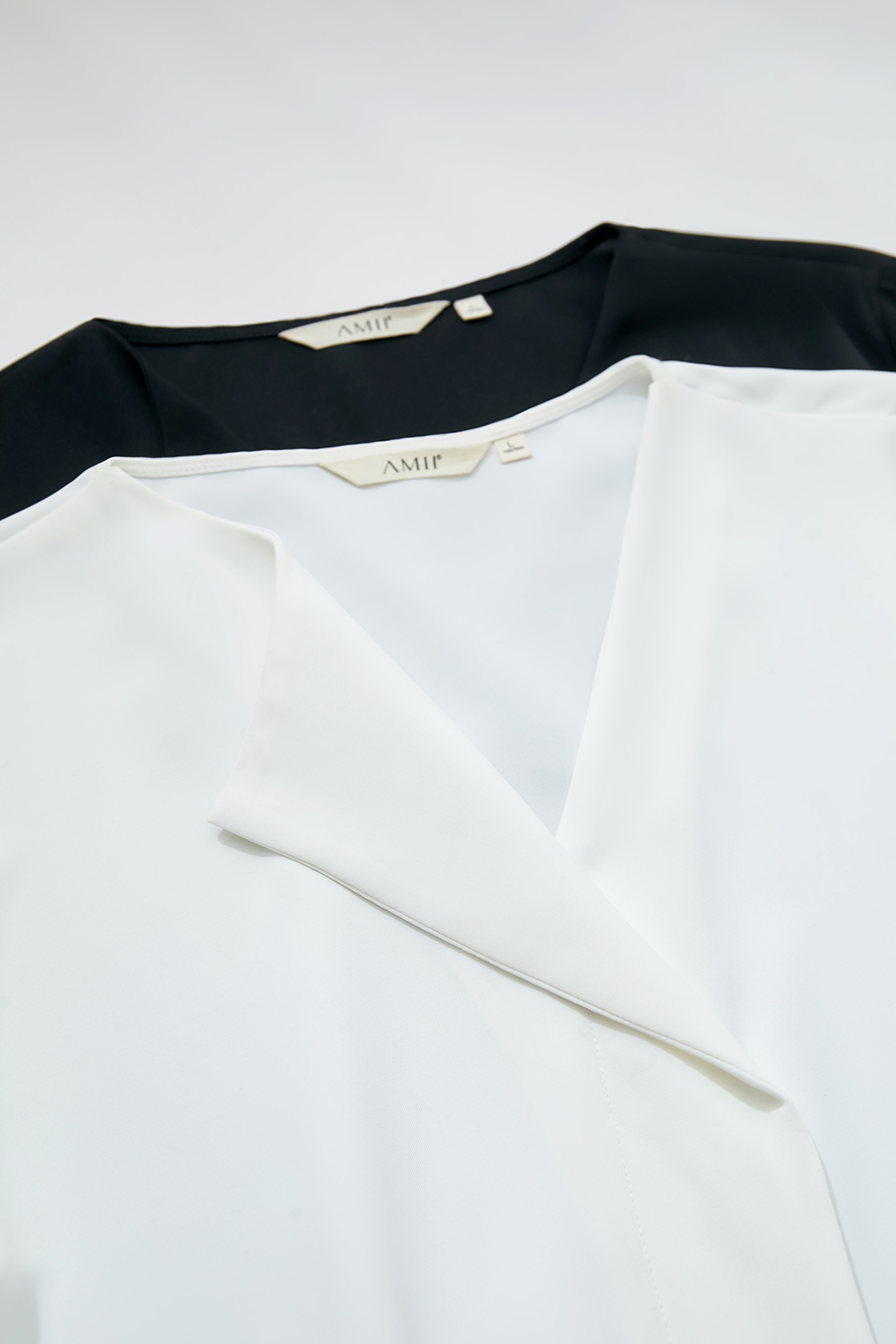 Asymmetrical V-Neck Chiffon Blouse