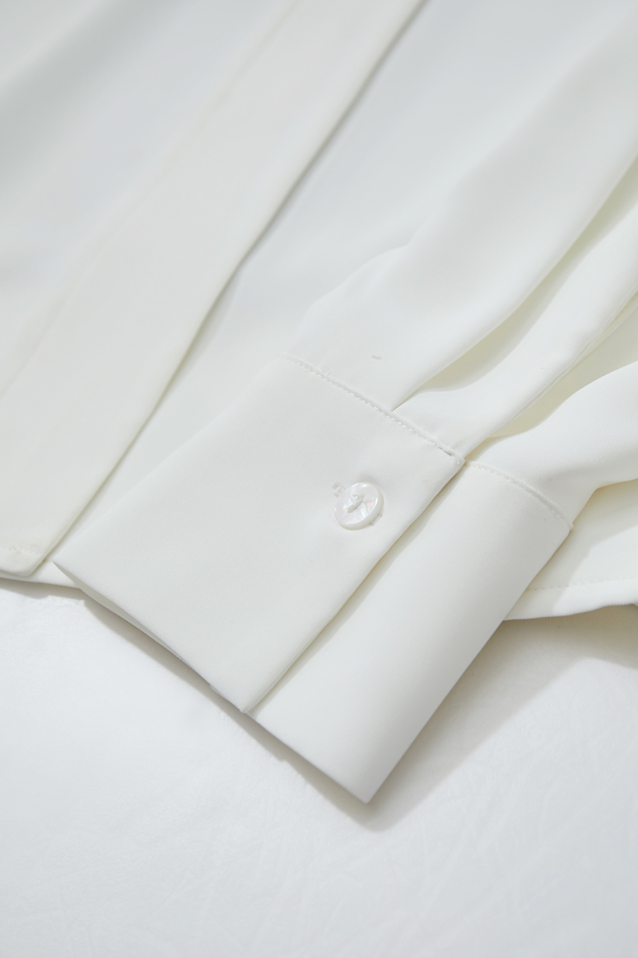 Asymmetrical V-Neck Chiffon Blouse