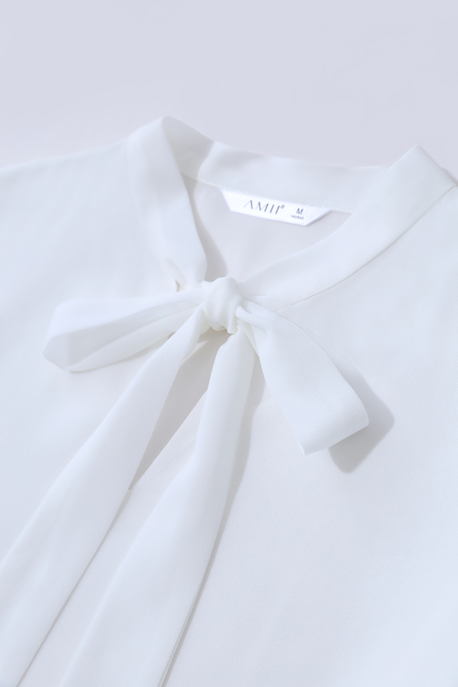 Flare Sleeve Tie Chiffon Blouse