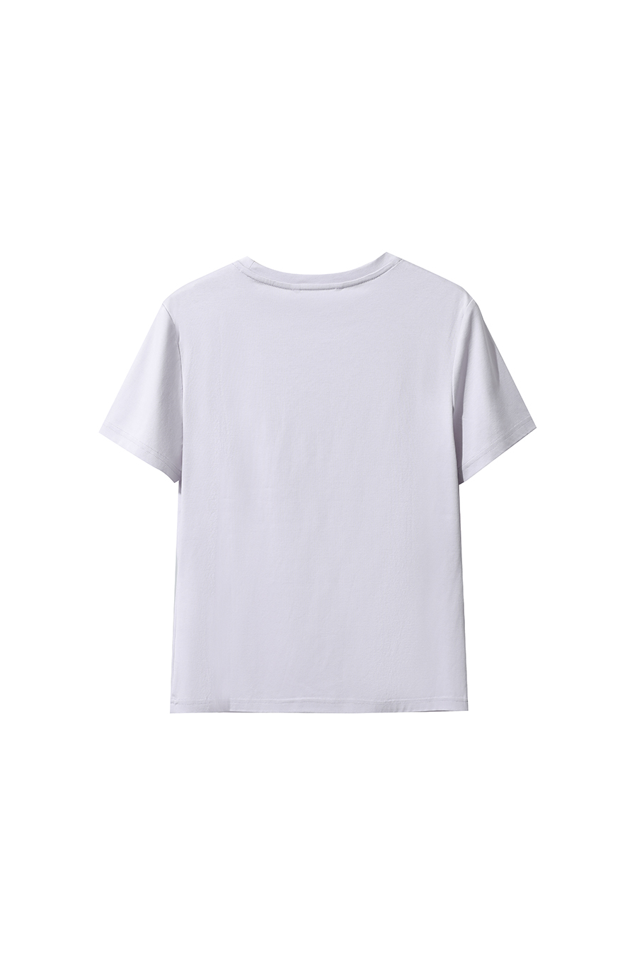 Crew Neck Short Sleeve Pure Cotton T-shirt|AMII
