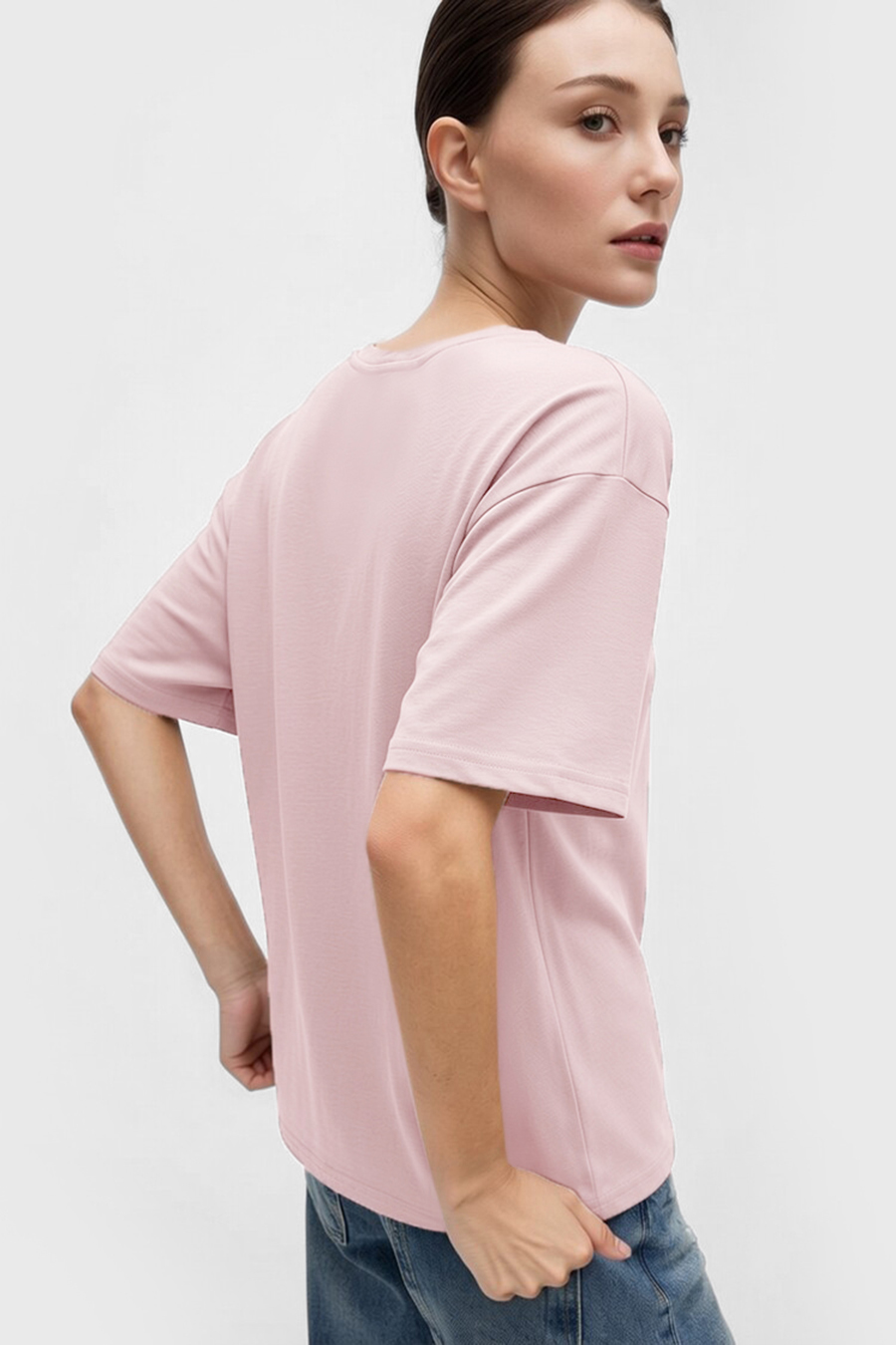 Letter Printed Cotton T-shirt