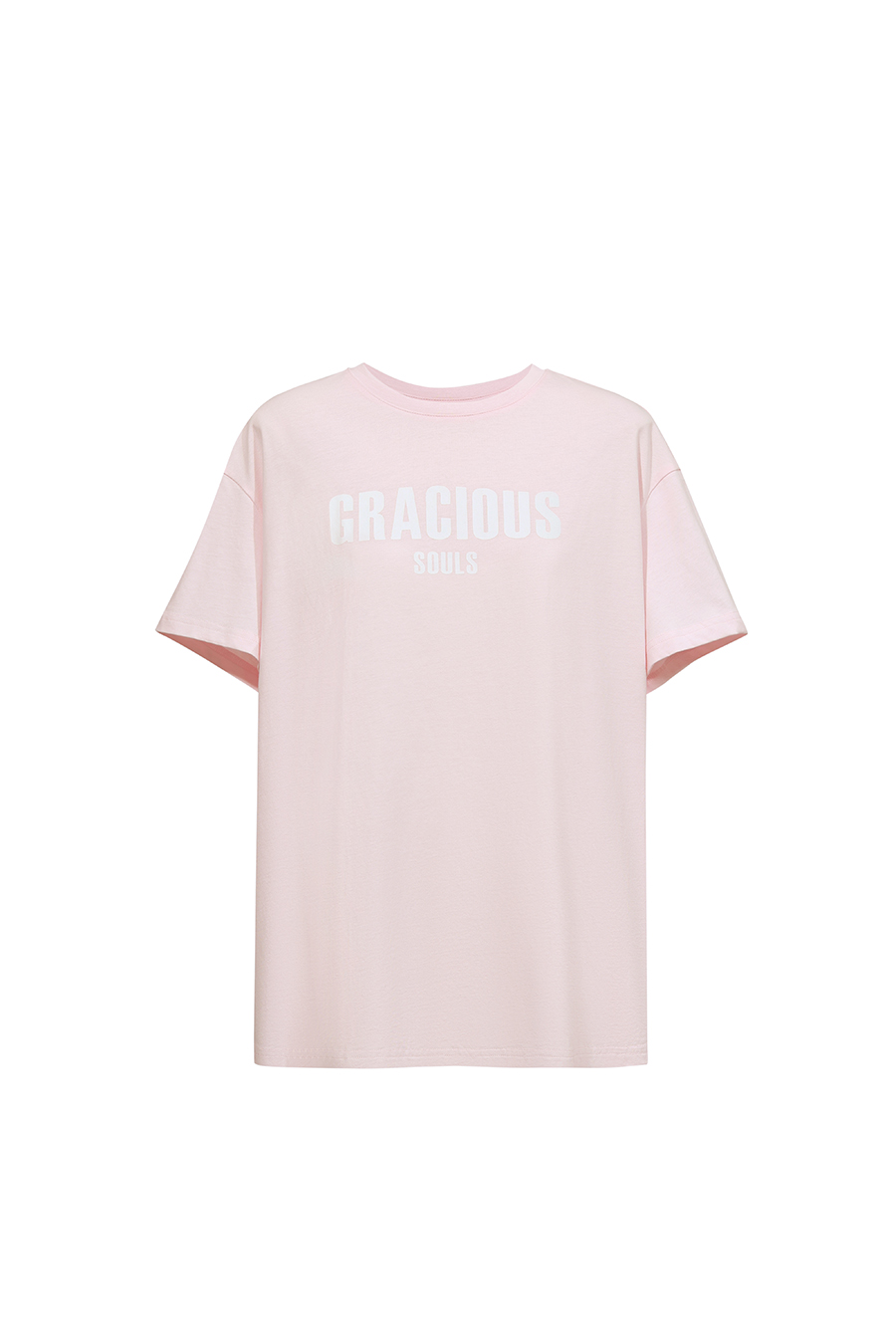 Letter Printed Cotton T-shirt