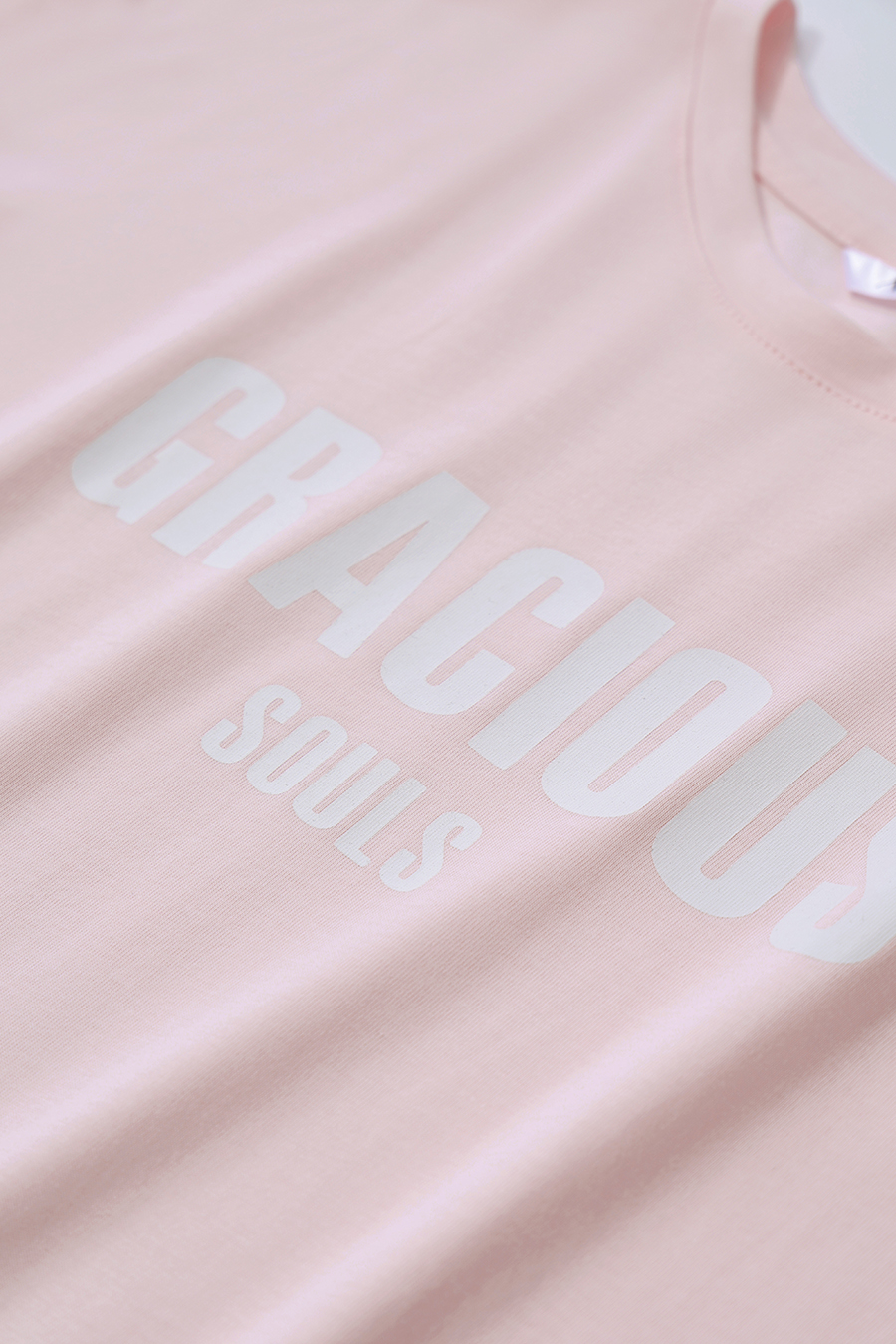 Letter Printed Cotton T-shirt