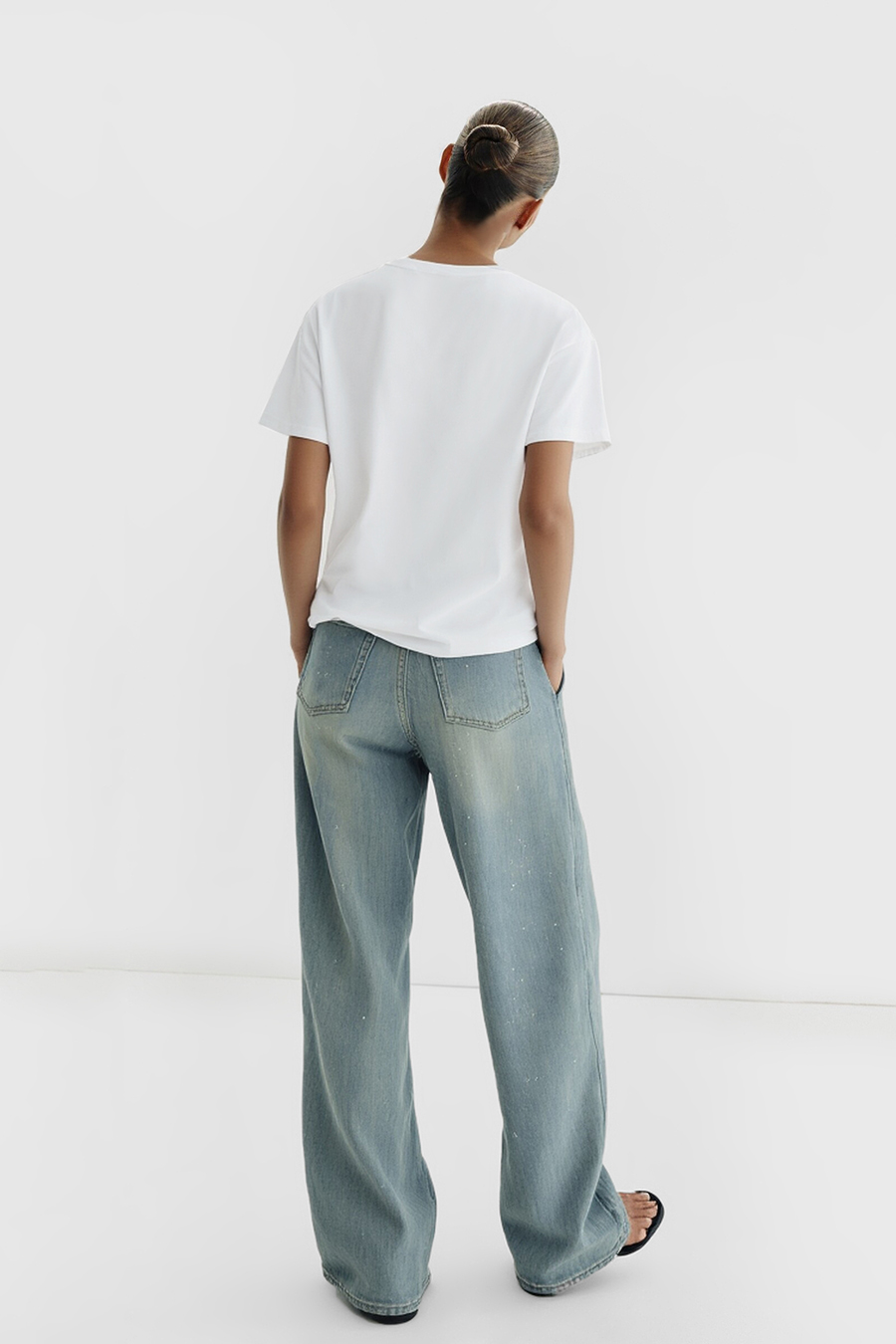 Letter Printed Cotton T-shirt