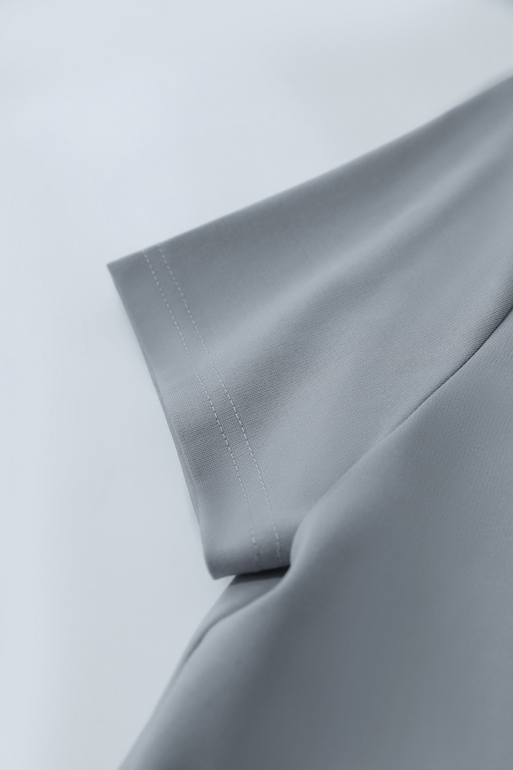 Contrast Button Lapel T-shirt