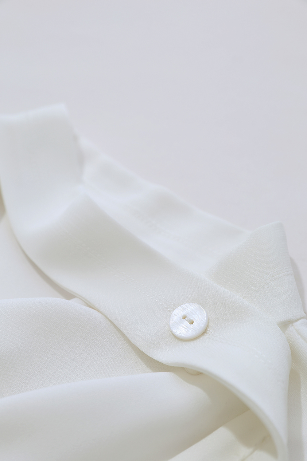 Swing Collar Tie Chiffon Top