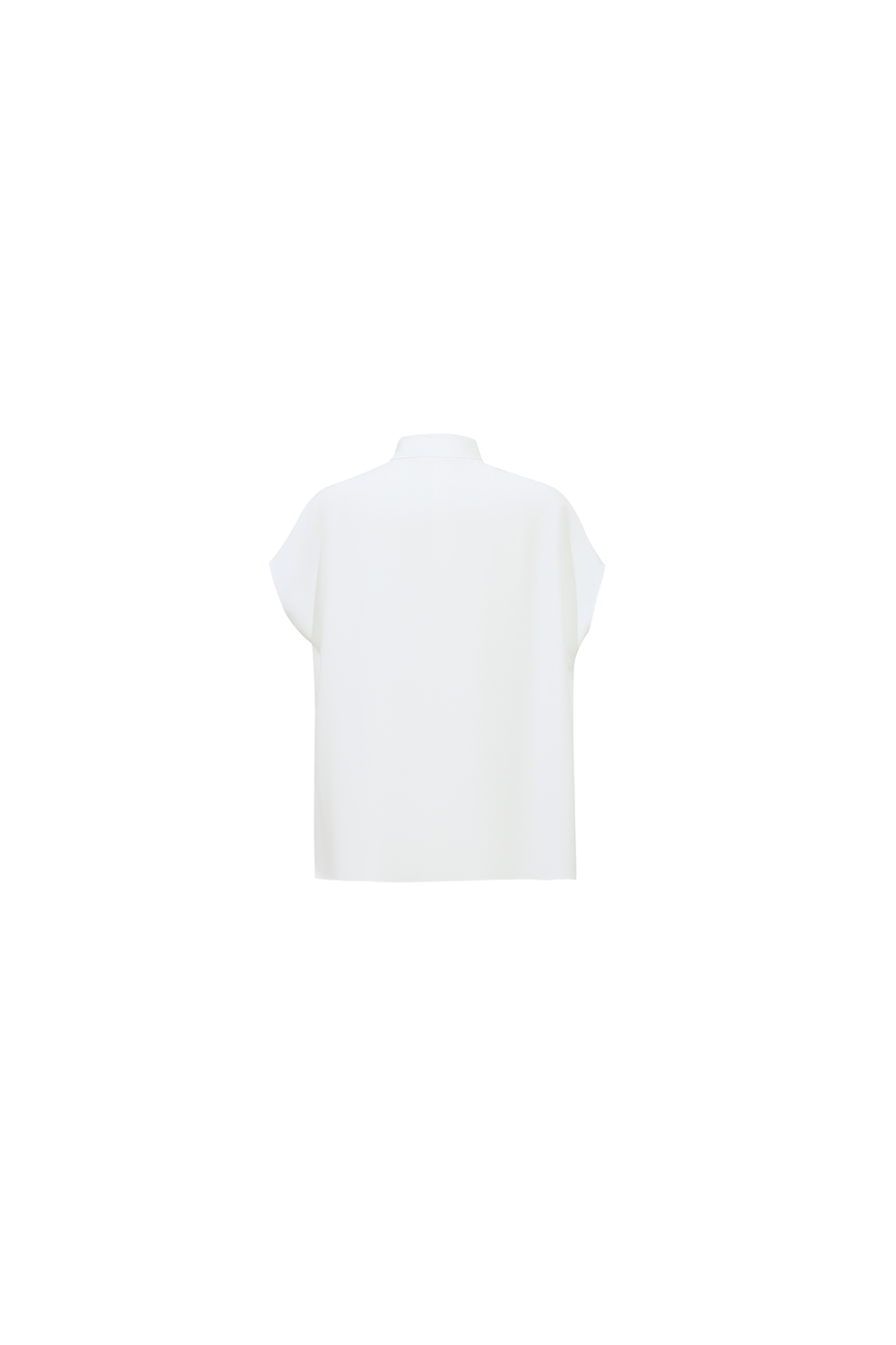 Swing Collar Tie Chiffon Top