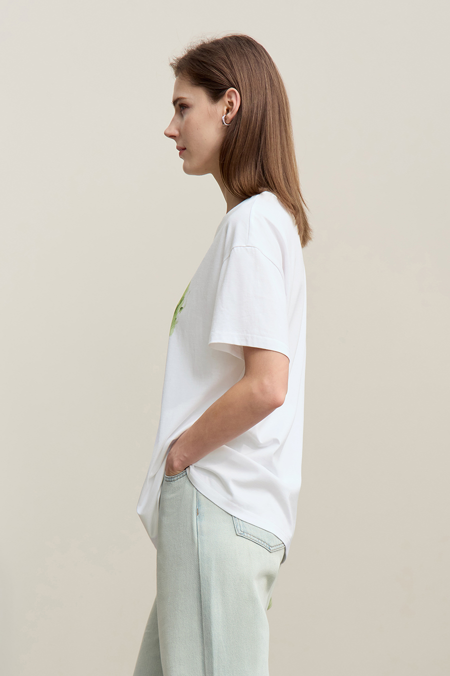 Heart Print Short Sleeve T-shirt