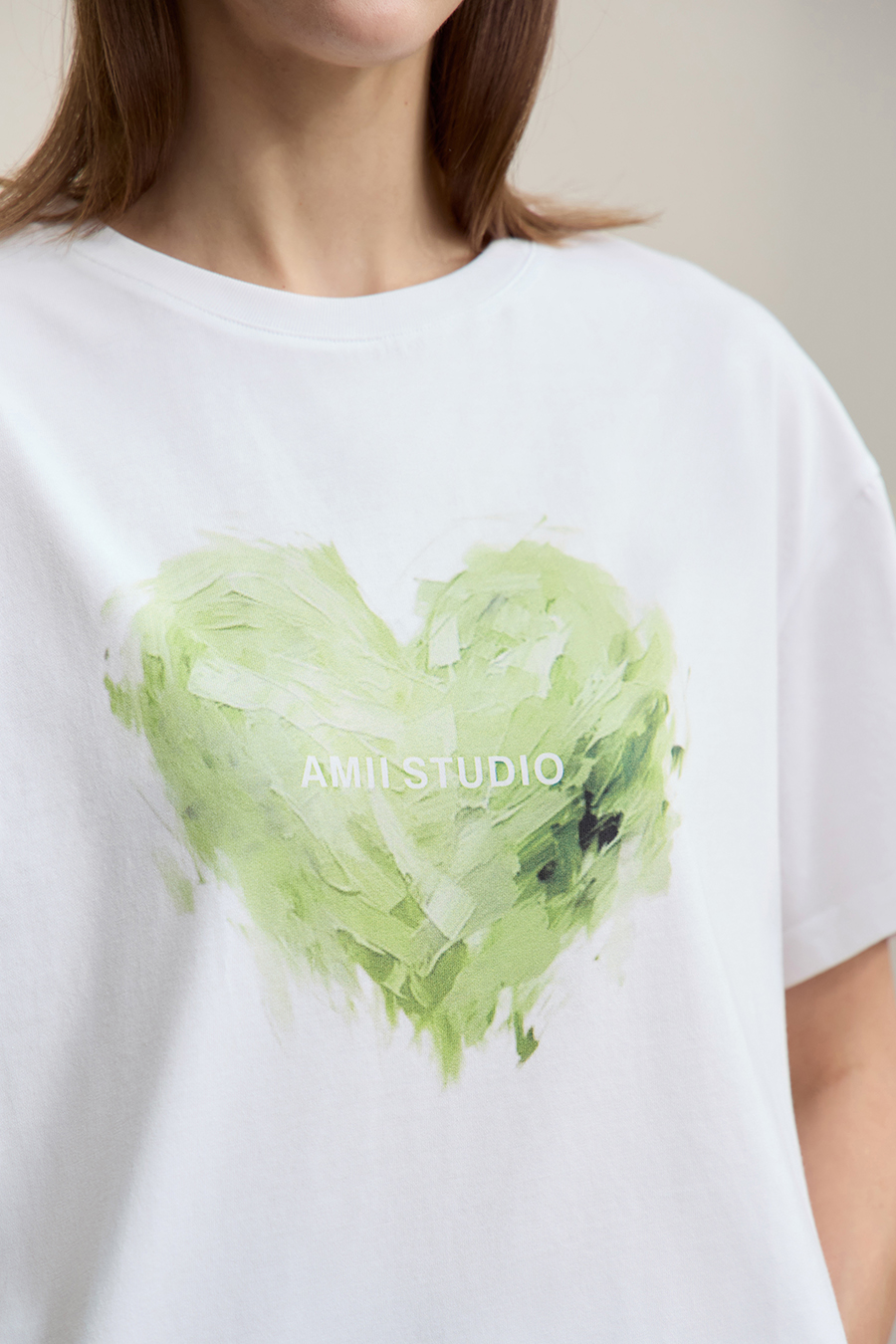 Heart Print Short Sleeve T-shirt