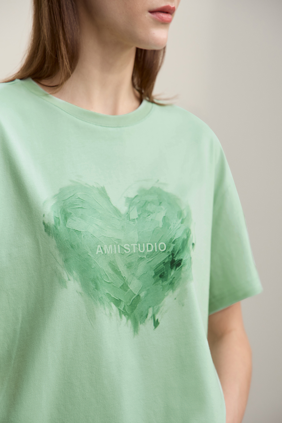 Heart Print Short Sleeve T-shirt