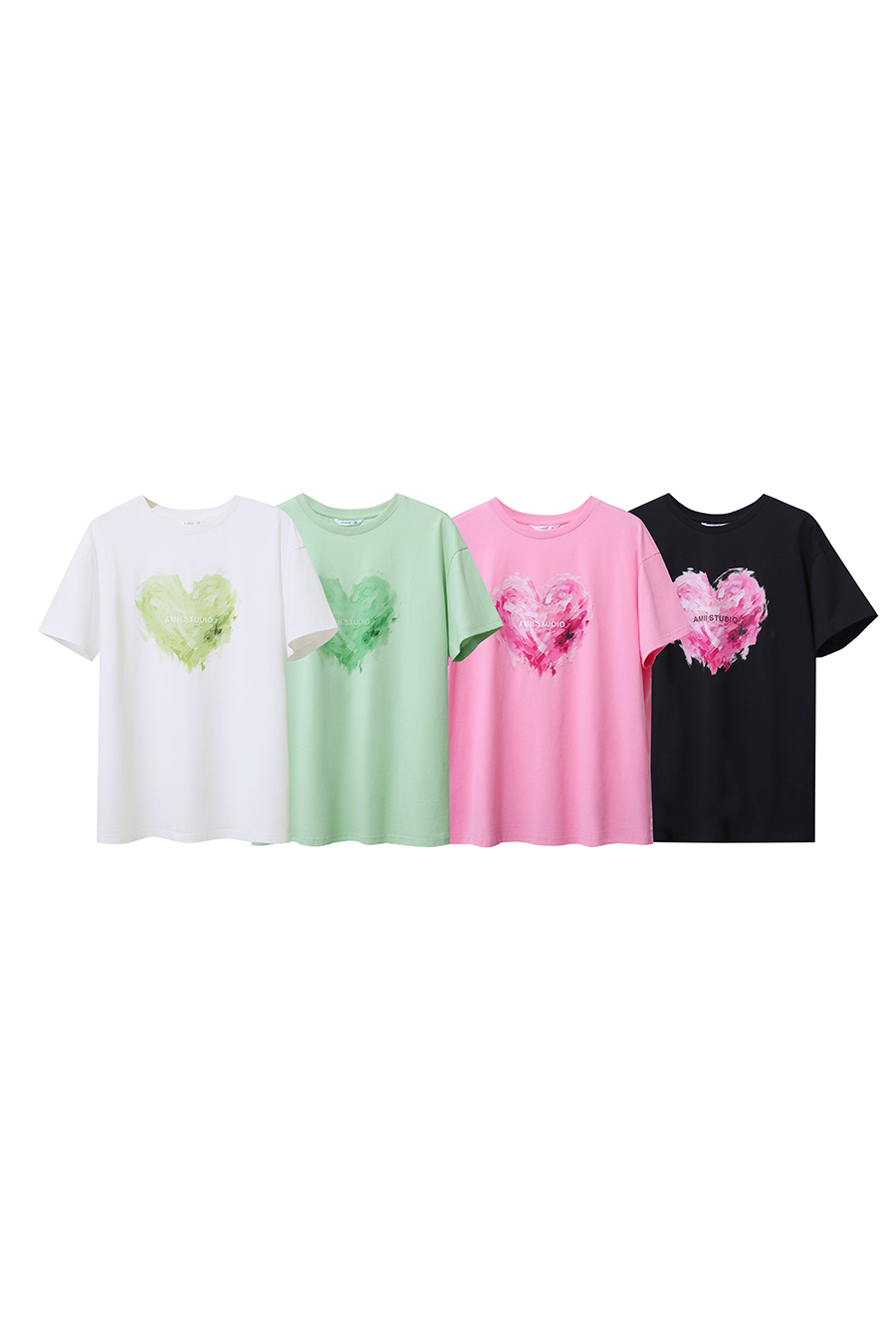 Heart Print Short Sleeve T-shirt