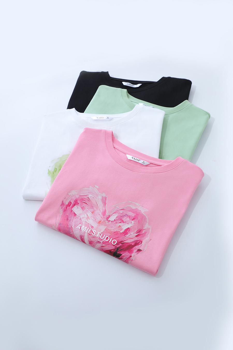 Heart Print Short Sleeve T-shirt