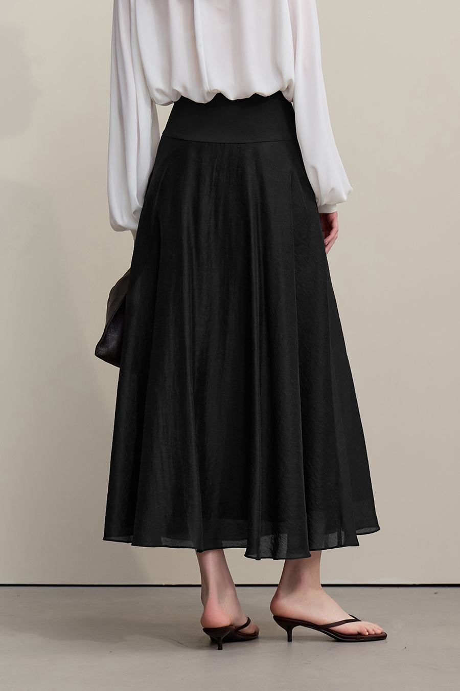 Lace Trim Spliced Skirt
