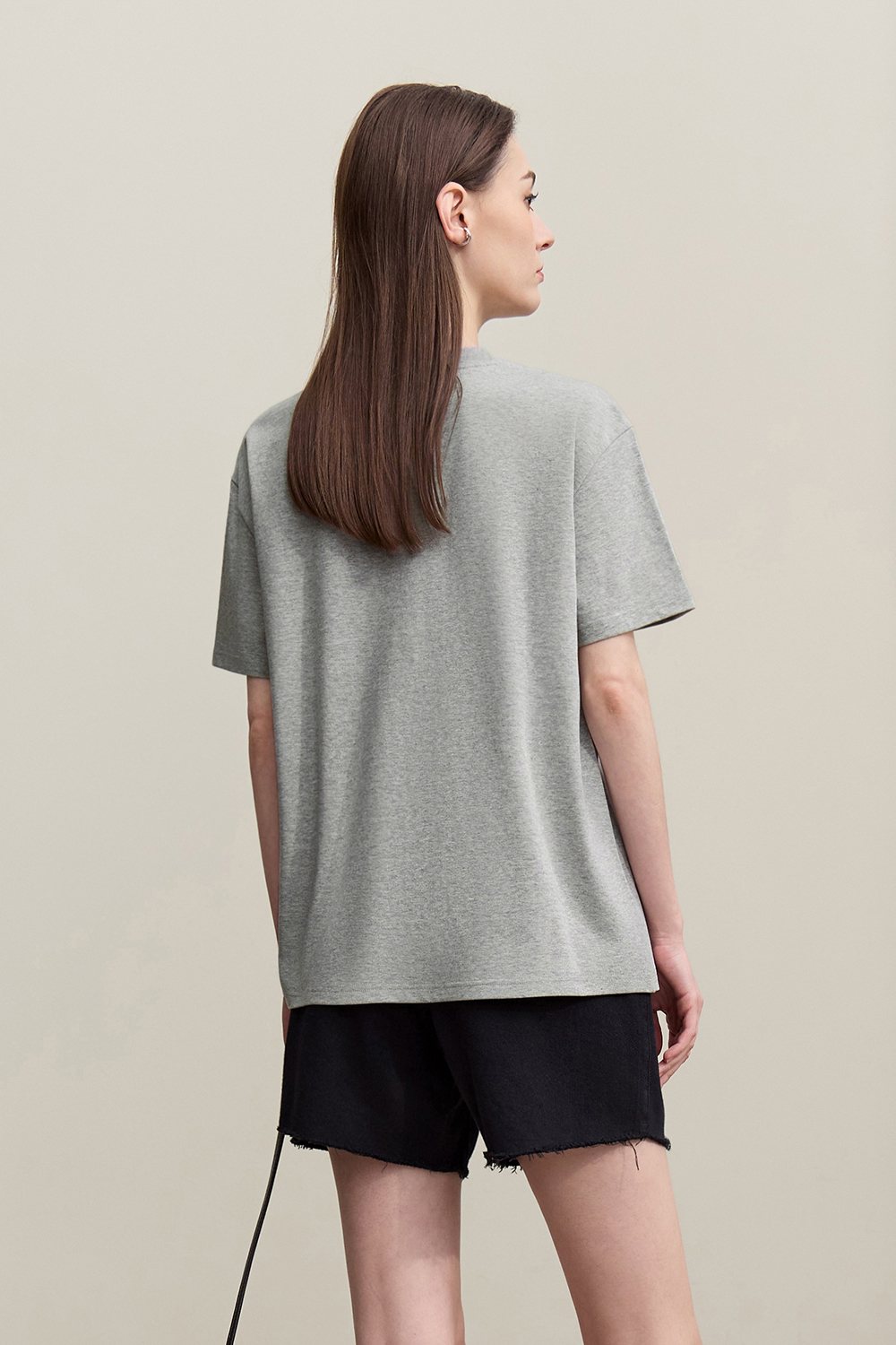 Letter Sequin Embroidery T-shirt