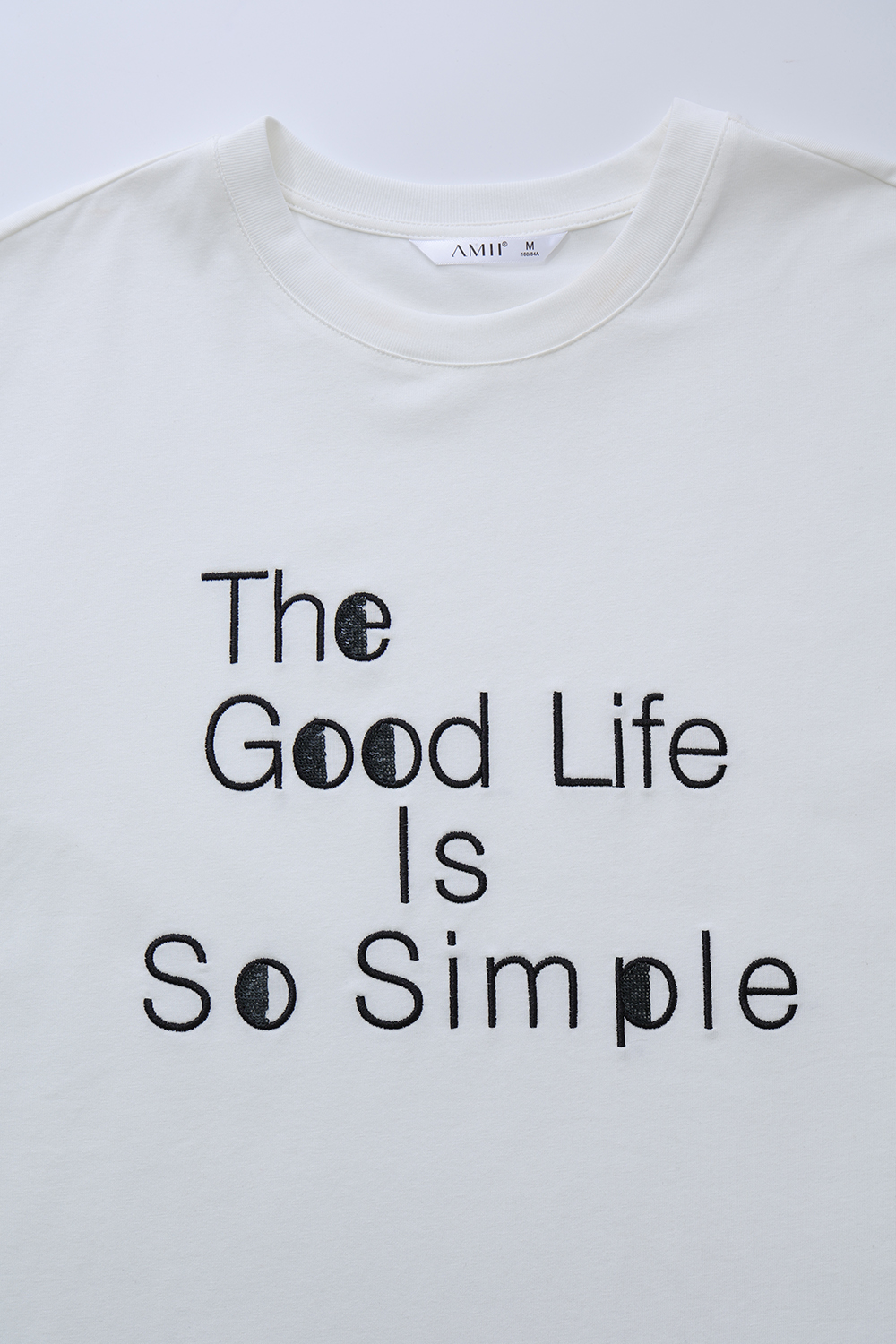 Letter Sequin Embroidery T-shirt