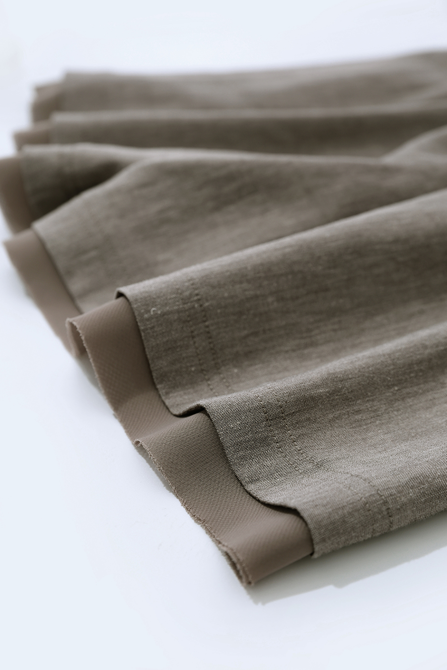 Chiffon Spliced Linen Shorts