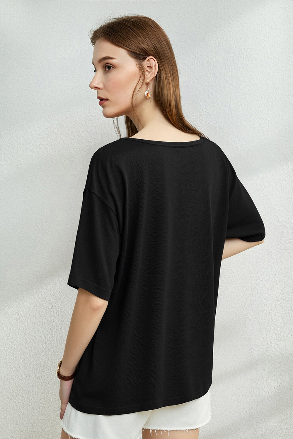 Silk Lyocell Cotton T-Shirt|AMII