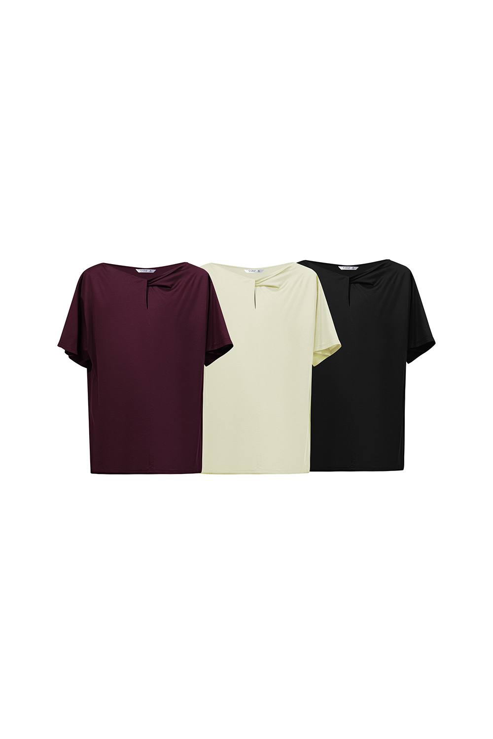 Silk Lyocell Cotton T-Shirt|AMII